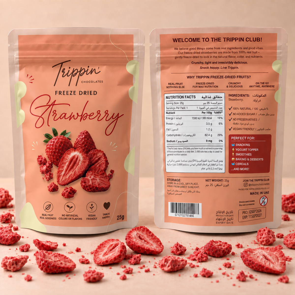 Freeze-Dried Strawberries | 25g
