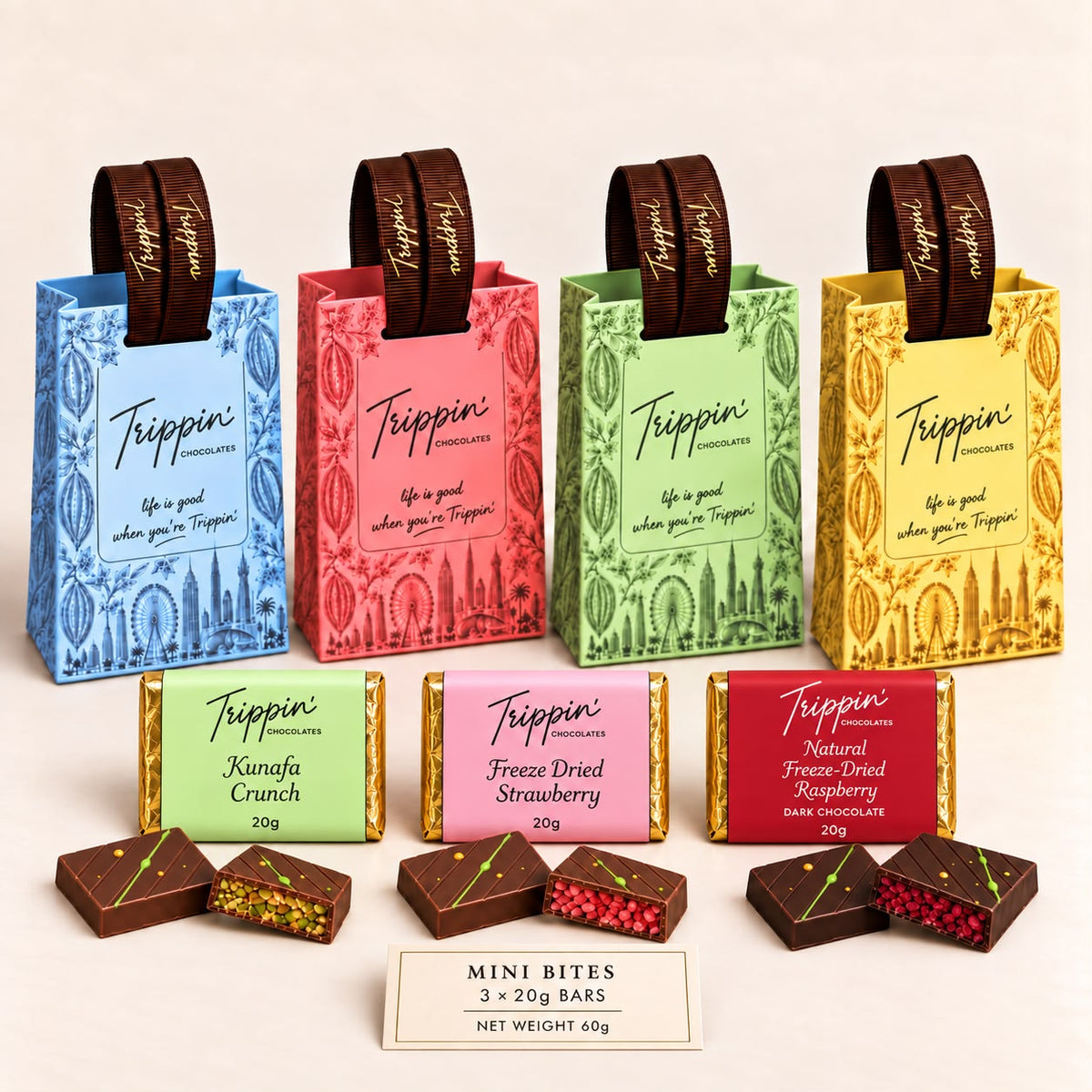 Three assorted mini bars | 60g
